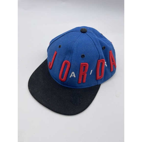 Micheal Jordan Air Jordan Jumpman Youth Hat Blue Red Black Adjustable Snapback - Picture 2 of 5